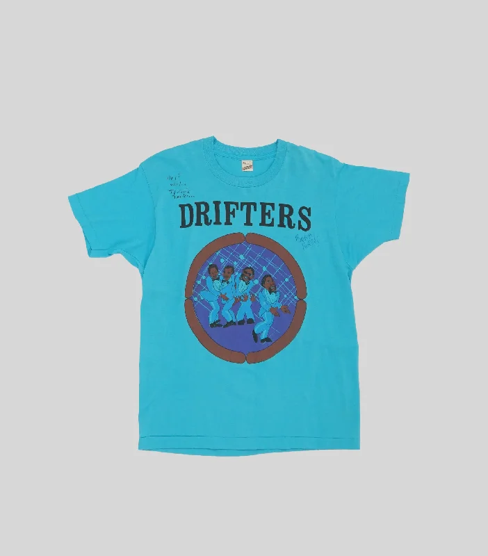 Drifters Tour Tee Shirts Elegant Button-Down Short Shirt