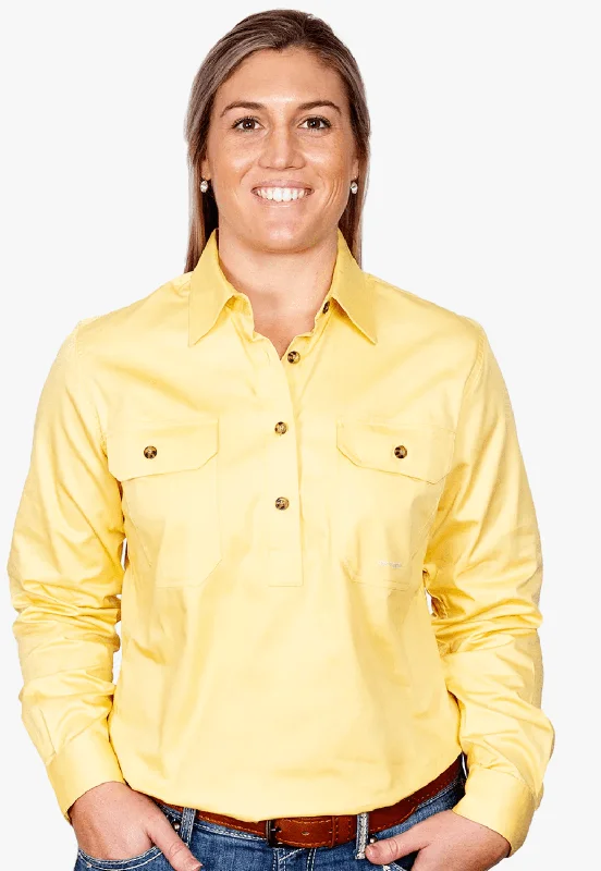 Just Country Womens Jahna Work Shirt JC50505 Classic Basic Short Shirt