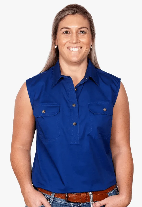 Just Country Womens Kerry Work Shirt JC50503 Classic Short Sleeve Tunic