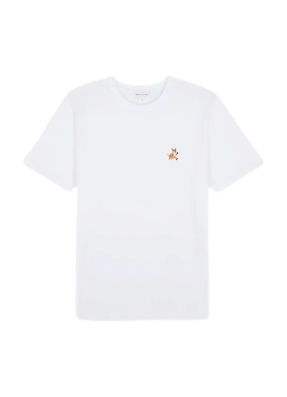 Maison Kitsune Speedy Fox Patch Comfort Tee-Shirt Modern Casual Short Sleeve