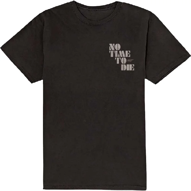James Bond 007 | Official Band T-Shirt | No Time To Die & Logo Sequined Glittery Shiny James Bond 007 | Official Band T-Shirt | No Time To Die & Logo Sequined Glittery Shiny