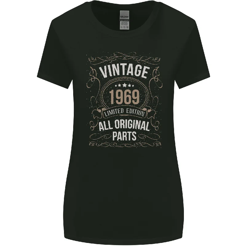 54th Birthday Limited Edition 1969 Womens Wider Cut T-Shirt Cashmere Blend Cotton Blend Poly Blend