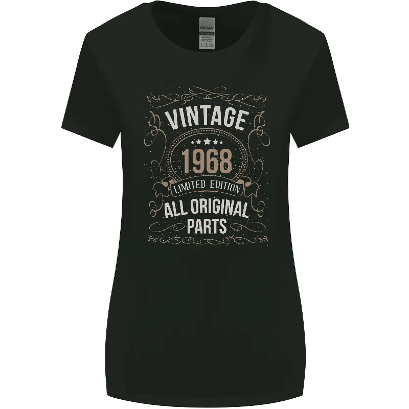 55th Birthday Limited Edition 1968 Womens Wider Cut T-Shirt Chenille Brocade Lace