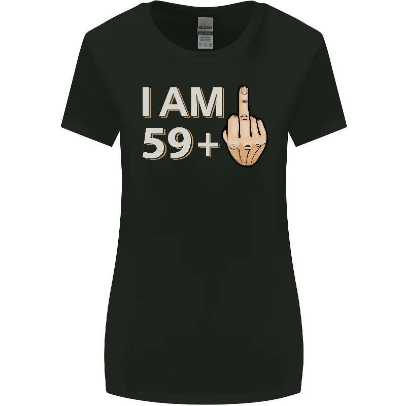 60th Birthday Funny Offensive 60 Year Old Womens Wider Cut T-Shirt Chenille Fabric Brocade Fabric Lace Fabric