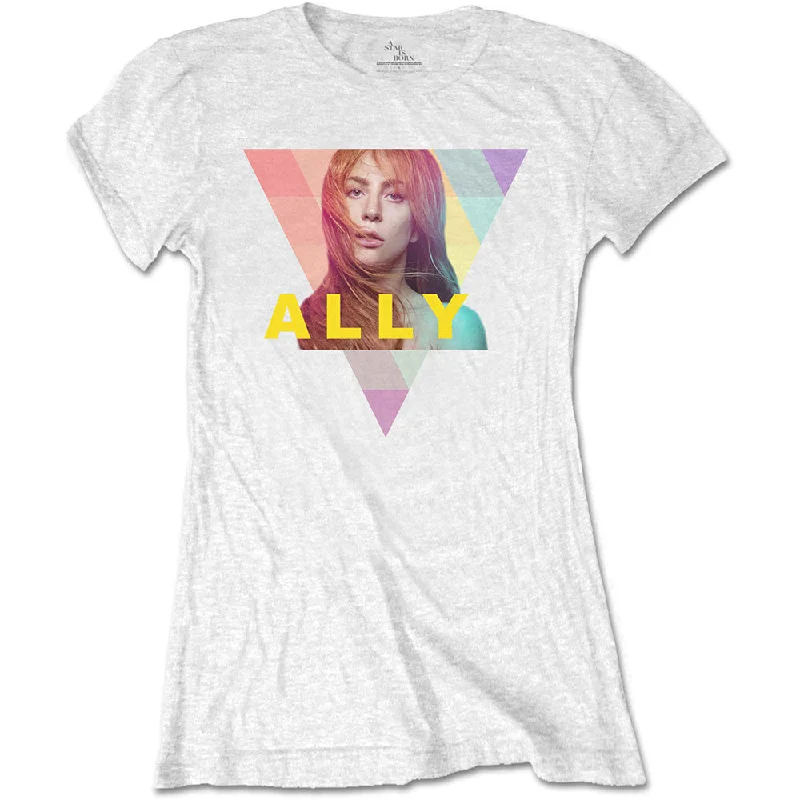 A Star Is Born Ladies T-Shirt: Ally Geo-Triangle Knit Fabric Woven Fabric Fleece Fabric