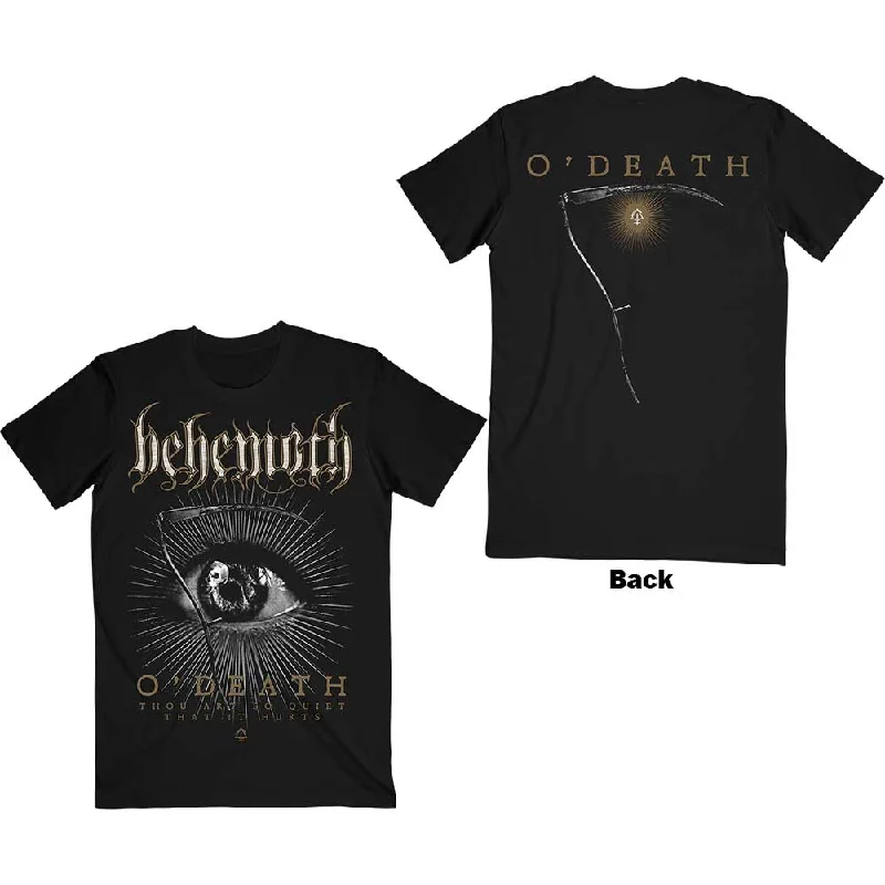 Behemoth | Official Band T-shirt | O'Death (Back Print) Silk Blend Satin Velvet