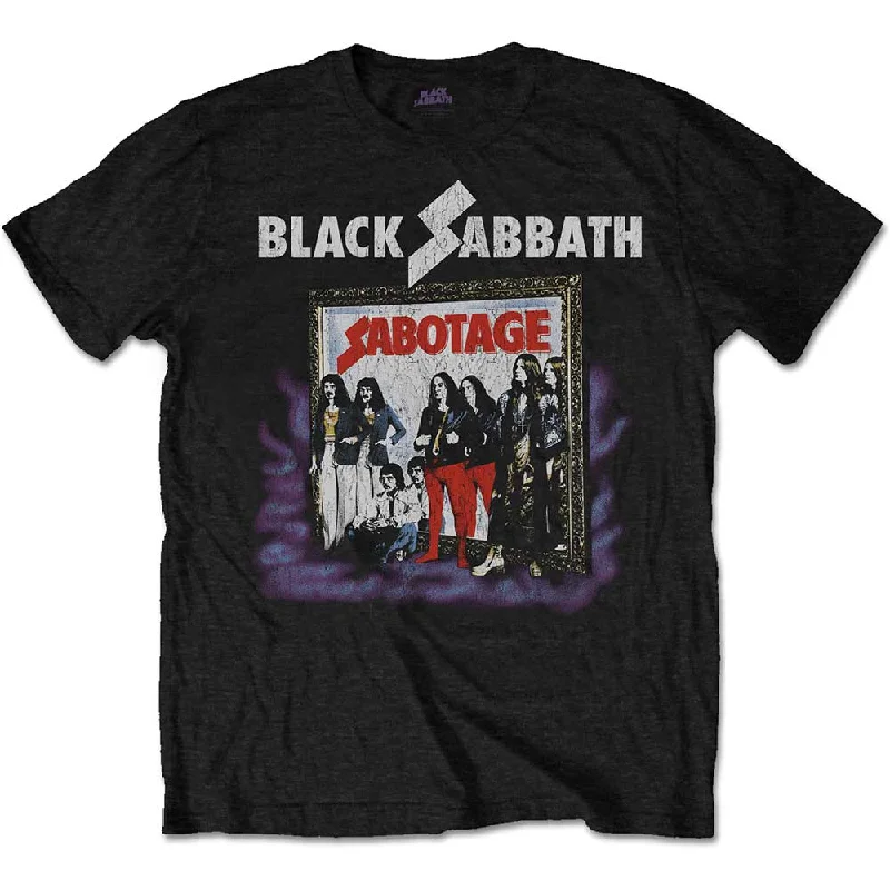 Black Sabbath | Official Band T-Shirt | Sabotage Vintage Rayon Fabric Velvet Fabric Corduroy Fabric