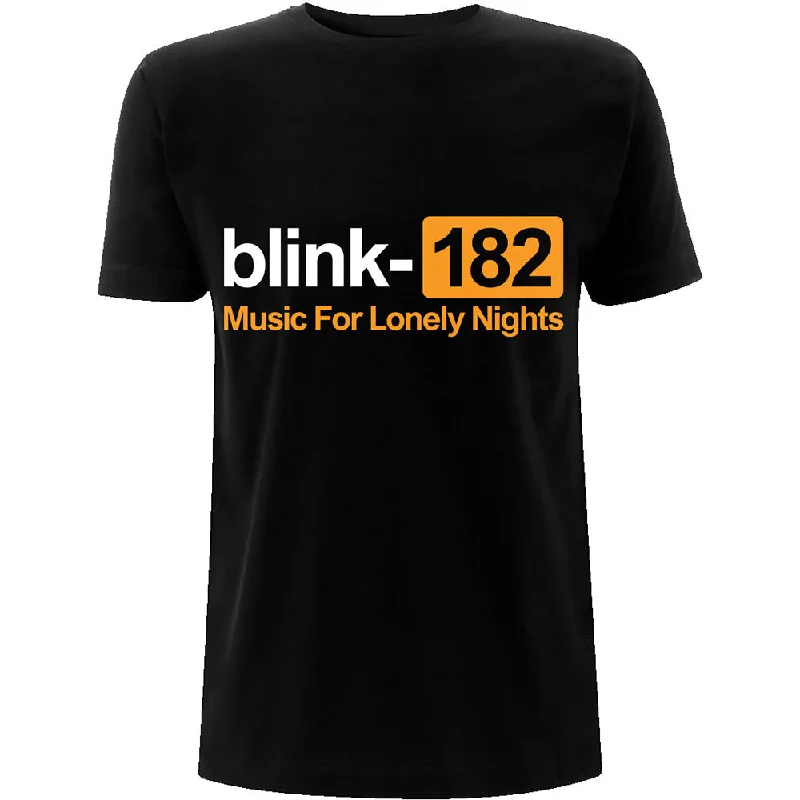 Blink-182 | Official Band T-Shirt | Lonely Nights Faux Fur Fabric Real Fur Fabric Shearling Fabric