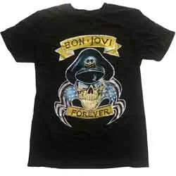 Bon Jovi | Official Band T-Shirt | Forever Spandex Blend Rayon Blend Denim Blend