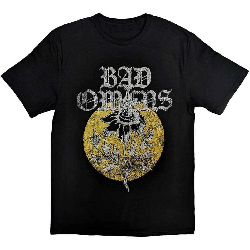 Bad Omens | Official Band T-Shirt | Sunflower Print Jacquard Patchwork