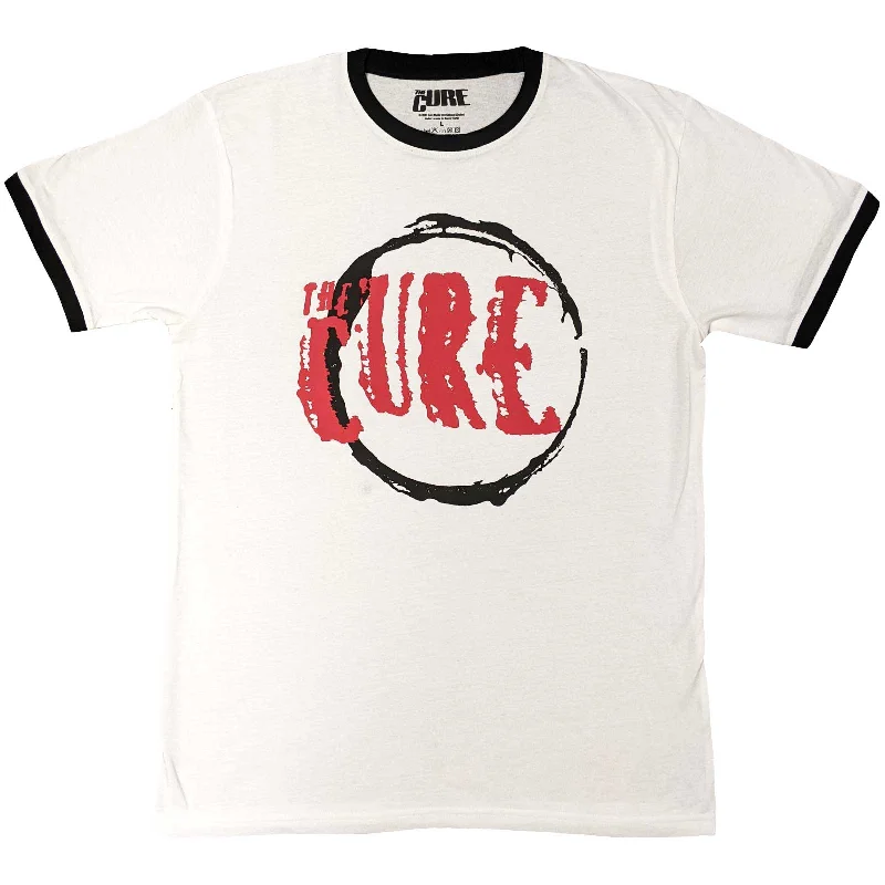 The Cure Unisex Ringer T-Shirt: Circle Logo Layered Multi-layer Single Layer