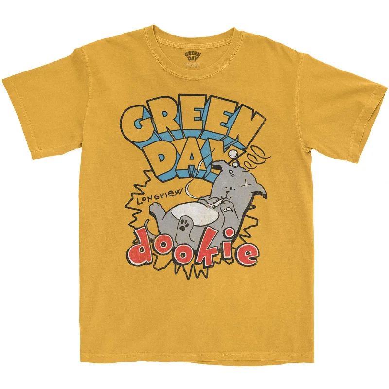 Green Day | Official Band T-Shirt | Dookie Longview Asymmetrical Pockets Print