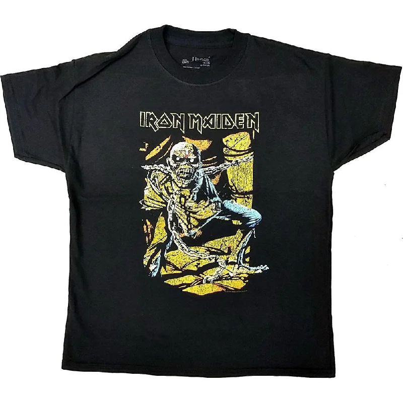 Iron Maiden Kids T-Shirt: Piece of Mind Thin T-Shirt Open Front Quick Dry