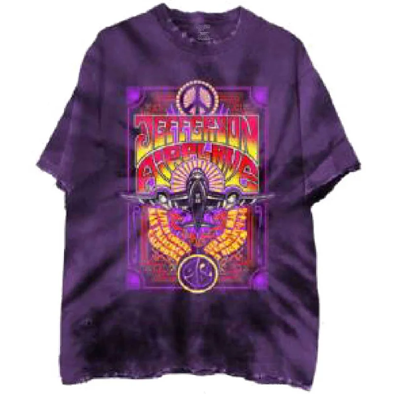 Jefferson Airplane | Official Band T-shirt | Live in San Francisco, CA (Dip-Dye) Houndstooth Herringbone Solid