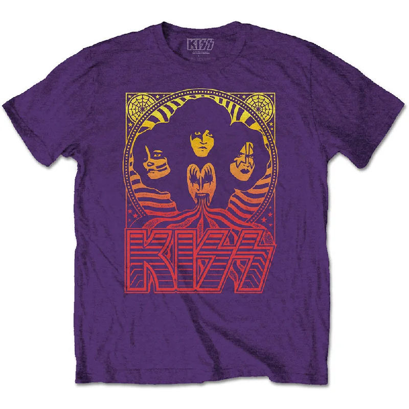 KISS | Official Band T-Shirt | Gradient Group Chenille Blend Fleece Blend Nylon Blend KISS | Official Band T-Shirt | Gradient Group Chenille Blend Fleece Blend Nylon Blend