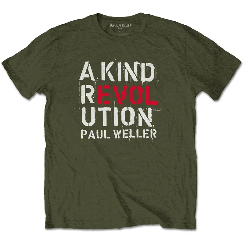 Paul Weller | Official Band T-Shirt | A Kind Revolution Fitted T-Shirt Seamless Stretchy