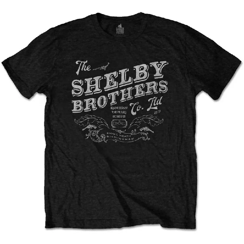 Peaky Blinders | Official Band T-Shirt | The Shelby Brothers Solid Color Striped Floral