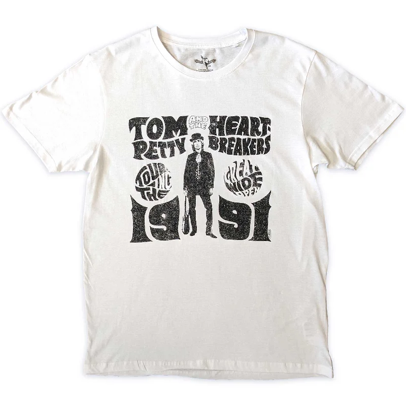 Tom Petty & The Heartbreakers | Official Band T-Shirt | Great Wide Open Tour Beaded Sequined Faux Fur