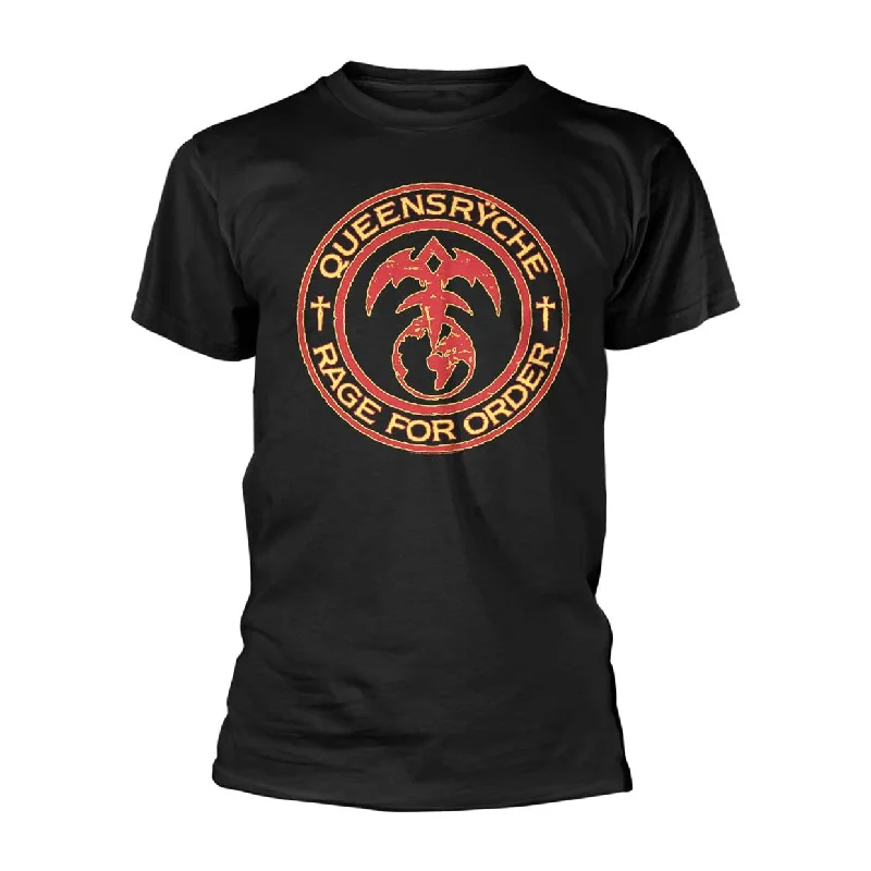 Queensryche Unisex T-shirt: Rage For Order Hooded Caped Shawl Collar