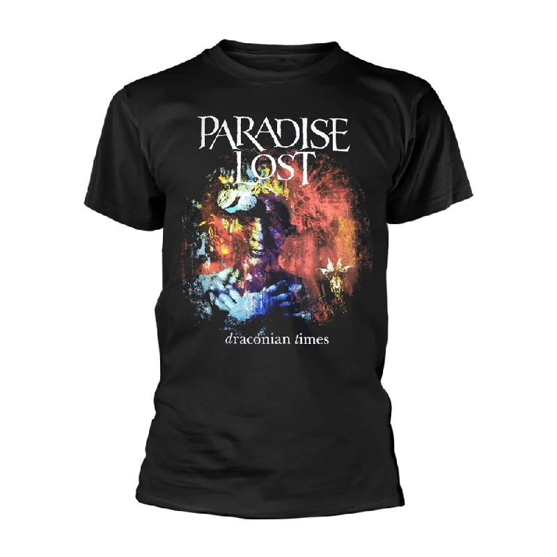 Paradise Lost Unisex T-shirt: Draconian Times (Album) Houndstooth Herringbone Solid