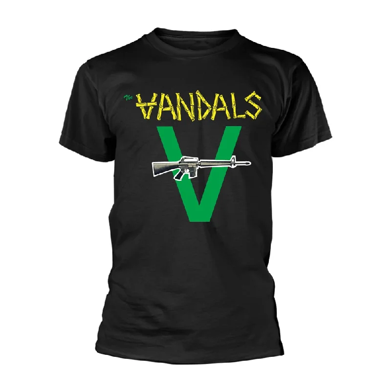 The Vandals Unisex T-shirt: Peace Thru Vandalism Collared T-Shirt Boat Neck A-Line