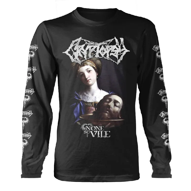 Cryptopsy Unisex Long Sleeved T-Shirt: None So Vile Basic T-Shirt Crew Neck Short Sleeve