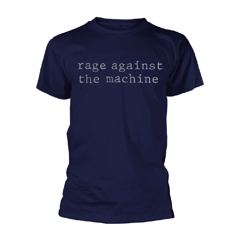 Rage Against The Machine Unisex T-shirt: Original Logo Collared T-Shirt Boat Neck A-Line