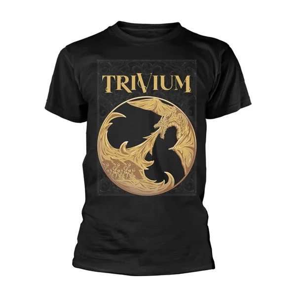 Trivium | Official Band T-Shirt | Gold Dragon Elasticated Padded Insulated