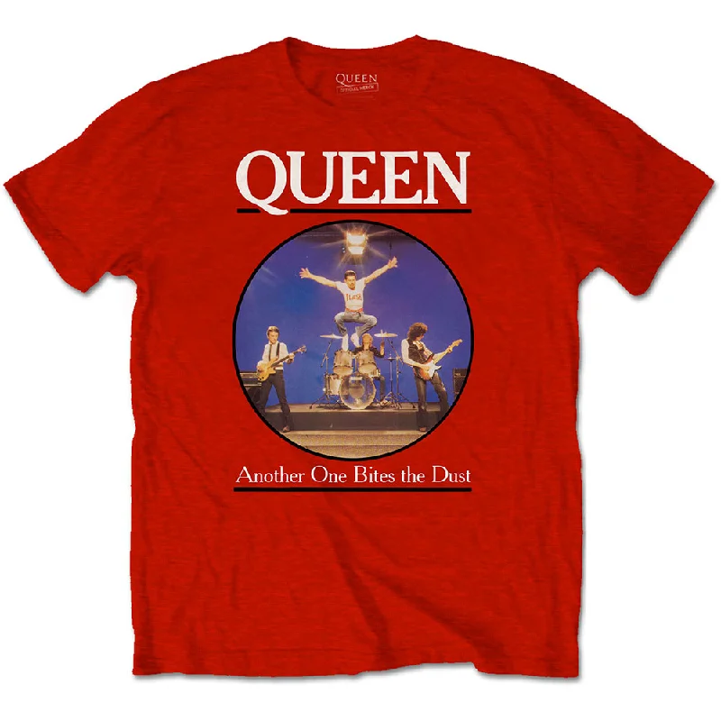 Queen | Official Band T-Shirt | Another One Bites The Dust Mesh Canvas Denim