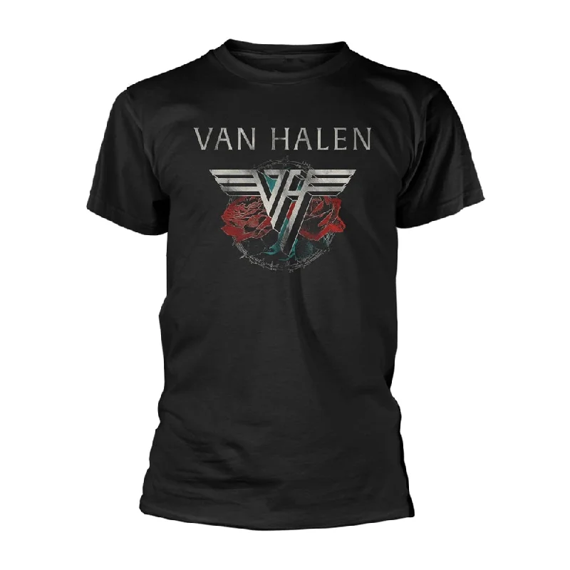 Van Halen Unisex T-shirt: '84 Tour (back print) Cashmere Blend Cotton Blend Poly Blend