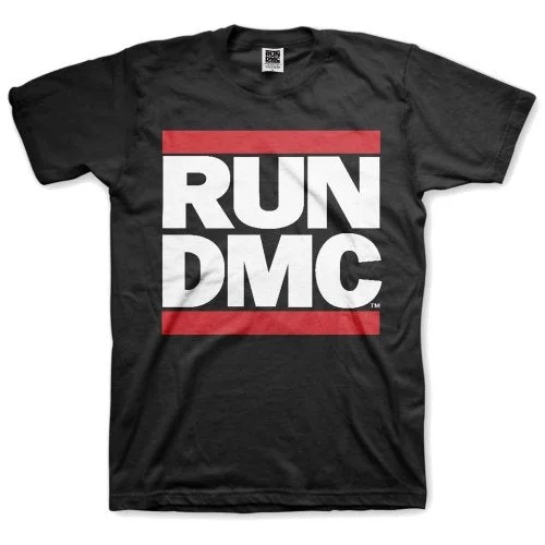 Run DMC | Official Band T-Shirt | Logo Welt Pockets Slit Pockets