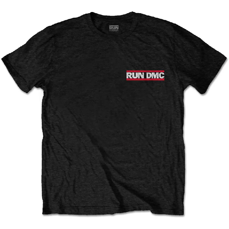 Run DMC | Official Band T-Shirt | Rap Invasion (Back Print) Print Jacquard Patchwork