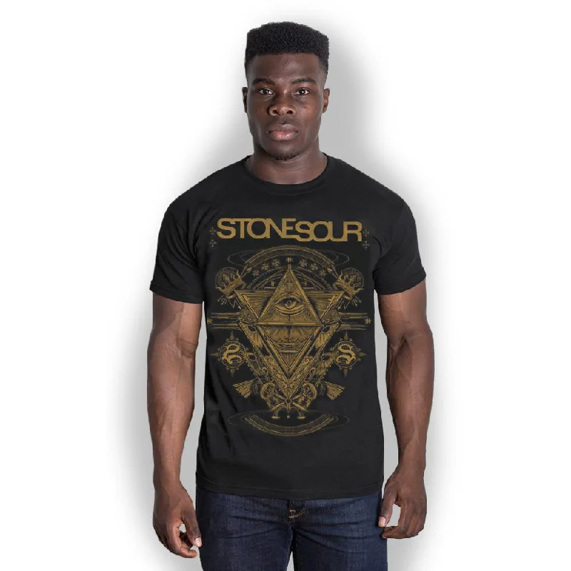 Stone Sour T-Shirt: Pyramid Elasticated Padded Insulated