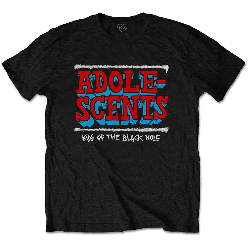 The Adolescents | Official Band T-Shirt | Kids Of The Hole Denim Fabric Leather Fabric Suede Fabric