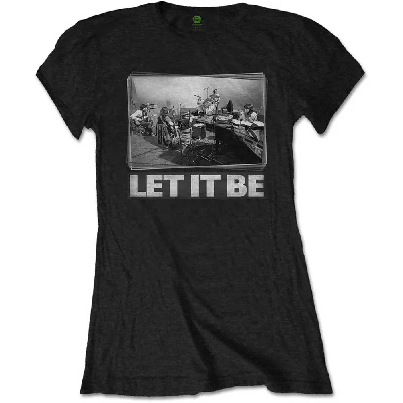 The Beatles Ladies T-Shirt: Let It Be Studio Faux Fur Fabric Real Fur Fabric Shearling Fabric