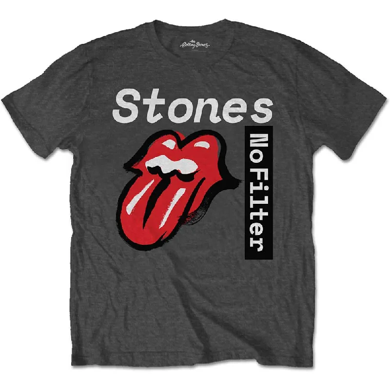 The Rolling Stones | Official Band T-Shirt | No Filter Text Polka Dot Checkered Tartan