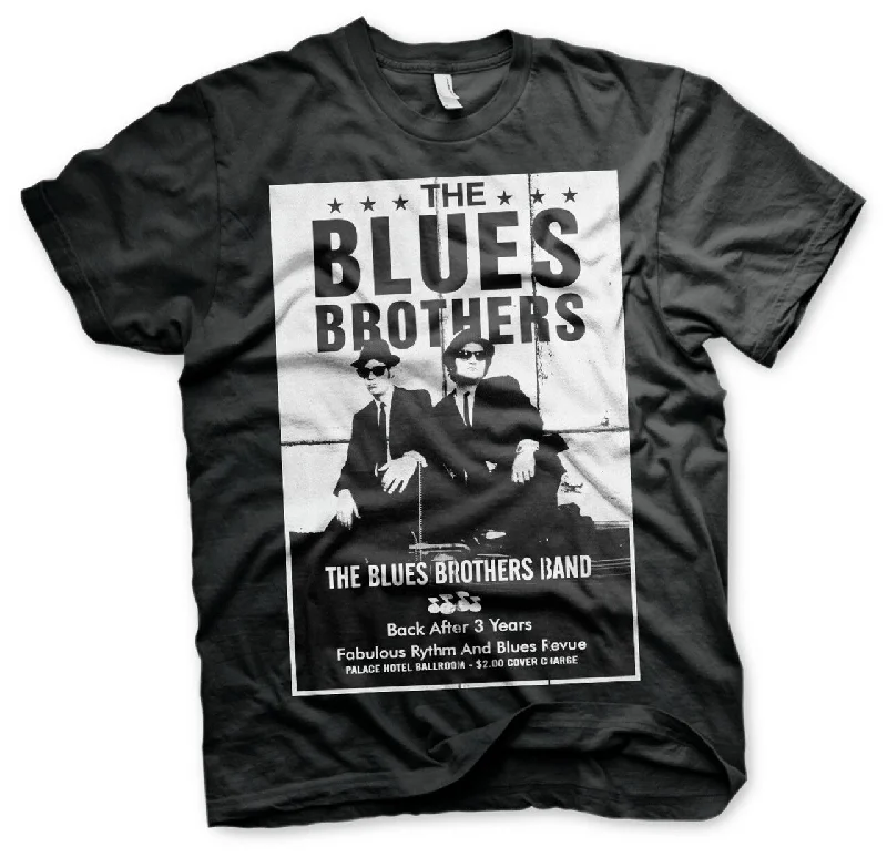 The Blues Brothers | Official Band T-Shirt | Poster Ribbed Striped Patterned