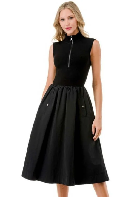 Fashion & Sophistication Midi Dress Made in USA Stylish Tiered Midi Dress