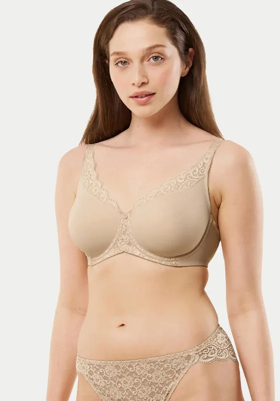 Triumph Amourette Minimizer Bra, Nude Seamless Push-Up Bra