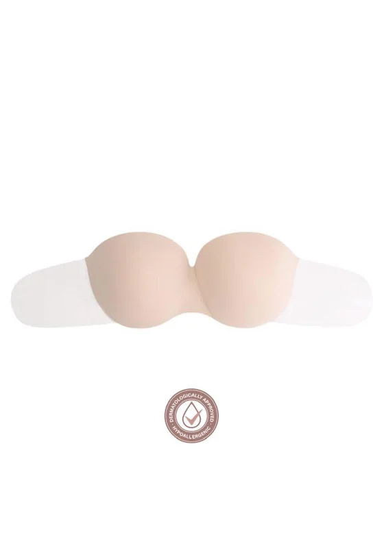 Bye Bra Glam Strapless and Backless Adhesive Bra, Beige Comfortable Fit Bralette