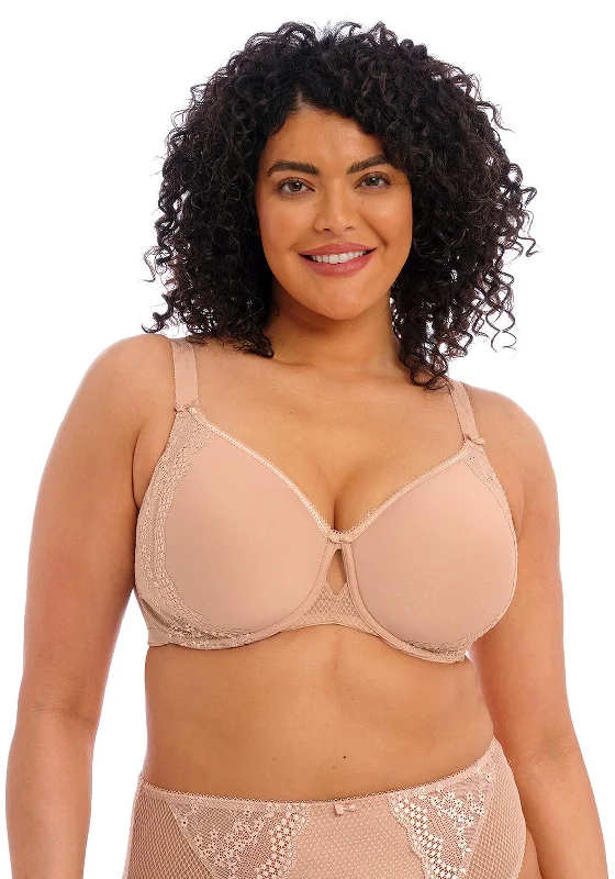 Elomi Charley Spacer Moulder Bra, Nude Trendy Lace Bra