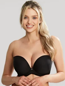 Faith-10660 Strapless Bra - Black Cozy Sleep Bra