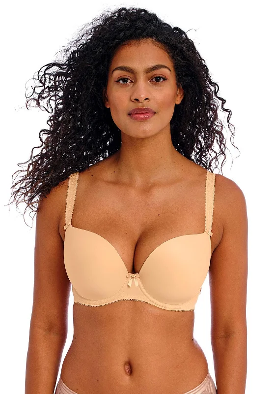 Freya Deco Moulded Plunge Bra, Nude Contour Bra Style