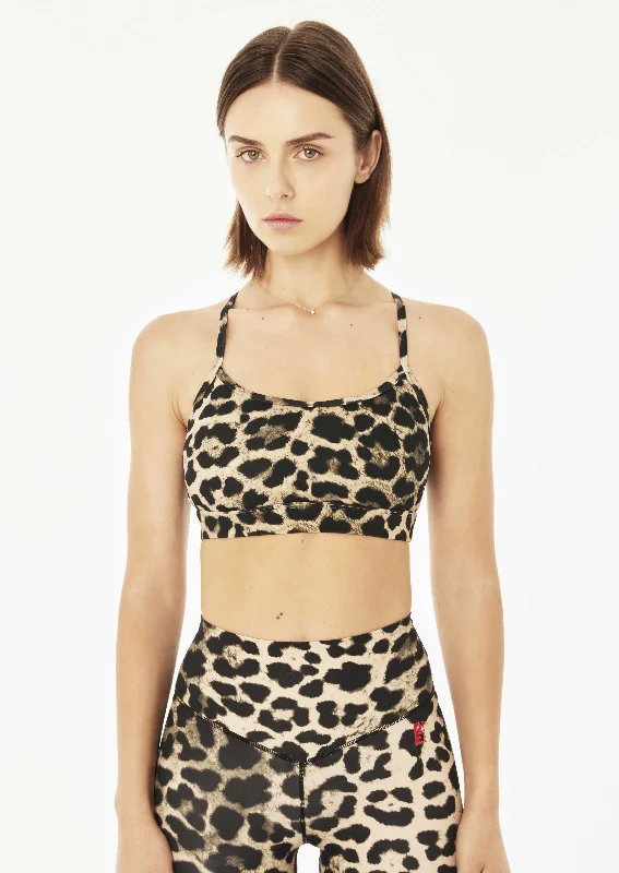 DOWNFORCE REFORM SPORTS BRA IN ANIMAL PRINT Breathable Comfort Bra