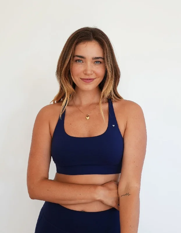 Eloise Sports Bra - Blackberry Soft Padded Bralette