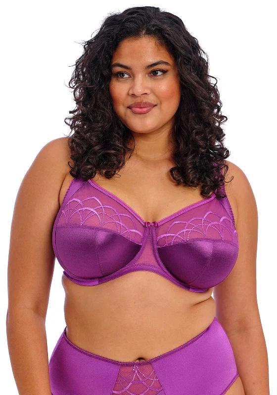 Elomi Cate Full Cup Wired Bra, Dahlia Purple Smooth Push-Up Bra