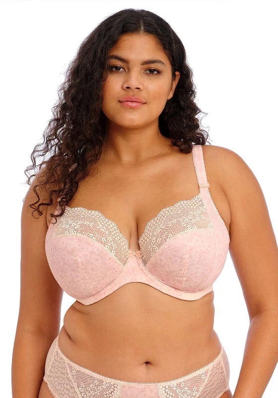 Elomi Lucie Stretch Plunge Bra, Pink Soft Cup Bra