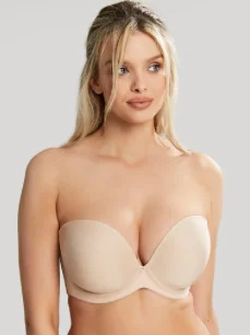 Faith-10660 Strapless Bra - Latte Comfort Fit Bralette