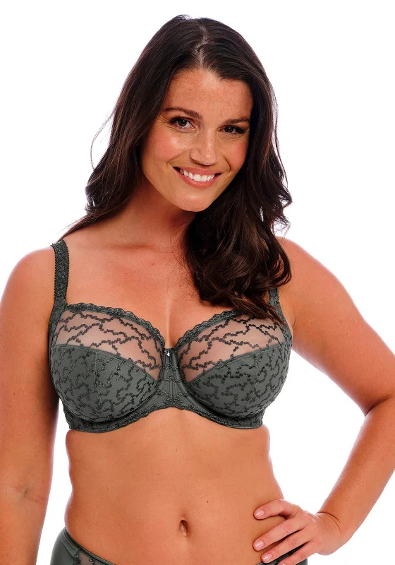 Fantasie Ana Side Support Bra, Olive Sports Support Bra