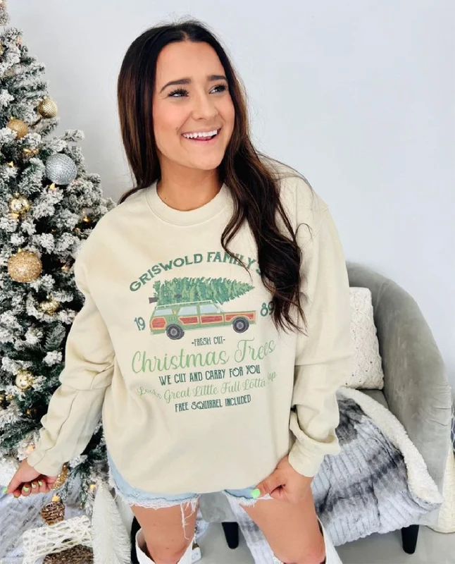 Griswold Family Christmas Sweatshirt Hoodie with Oversized Fit Loose Comfortable